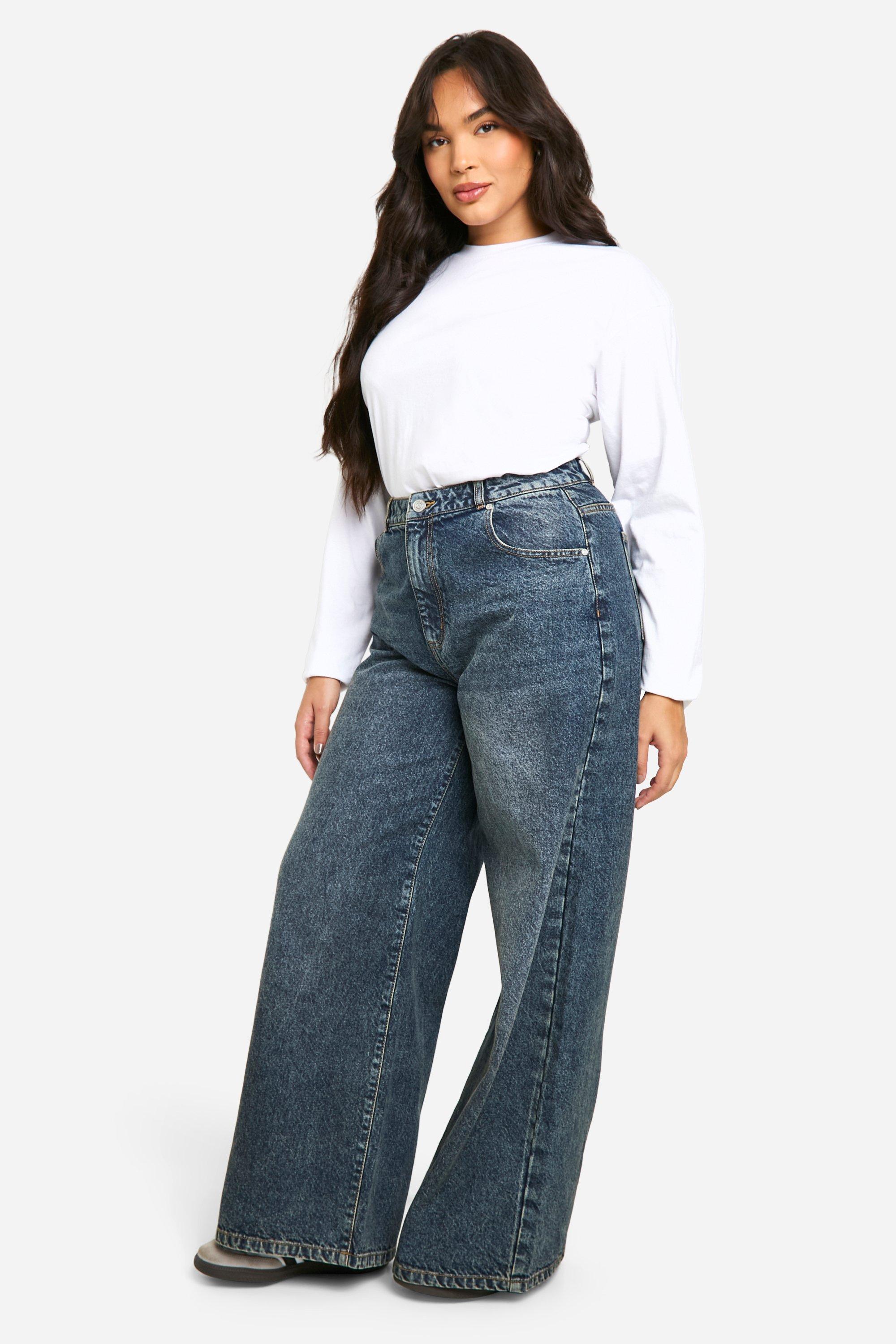 Boohoo plus jeans sales